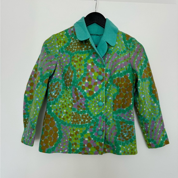 Vintage Textured Button Blazer - Picture 3 of 4